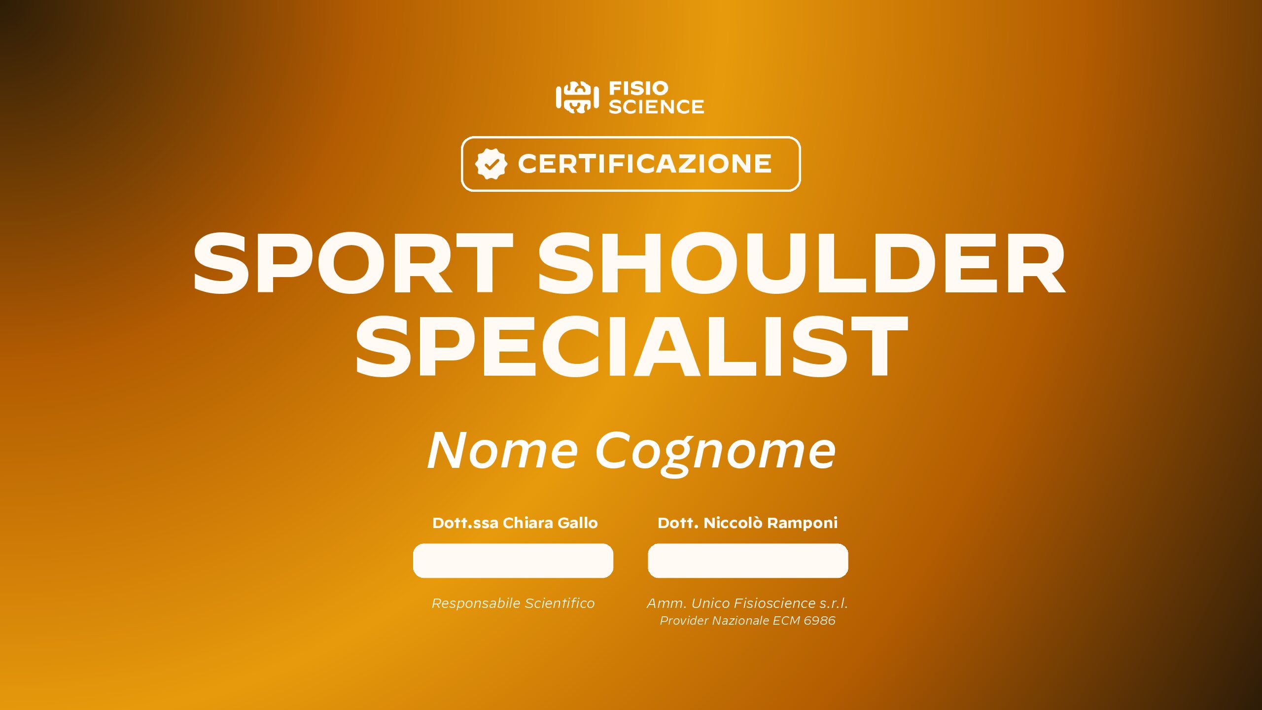 Certificate in Sport Shoulder Specialist