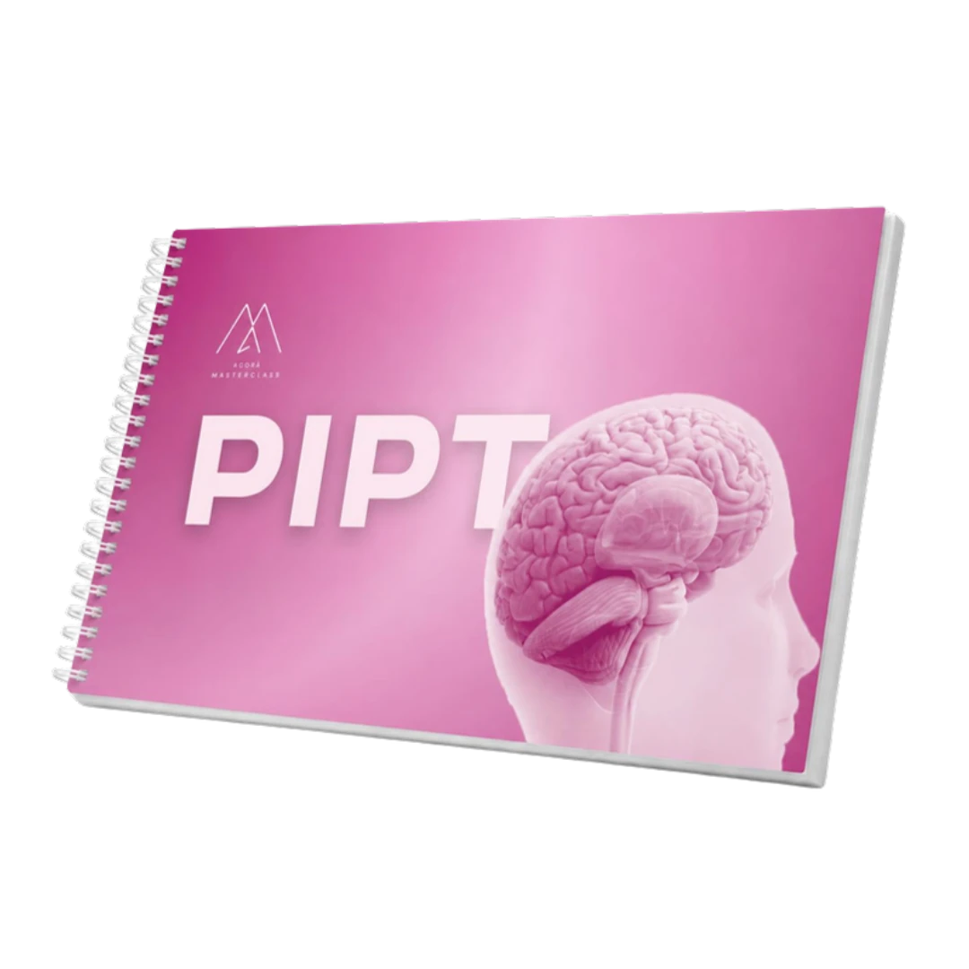 Mockup 3D delle slide rilegate a spirale del corso Fisioterapia Psicologicamente Informata (PIPT)