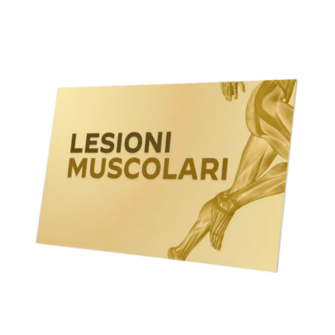 Mockup 3D dell'attestato di partecipazione del corso Lesioni Muscolari