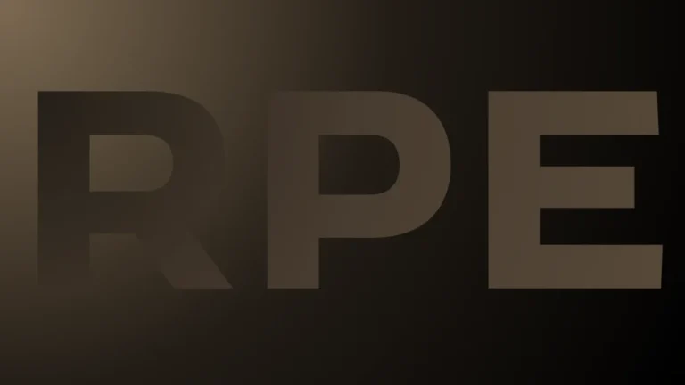 Rate of perceived exertion (RPE)