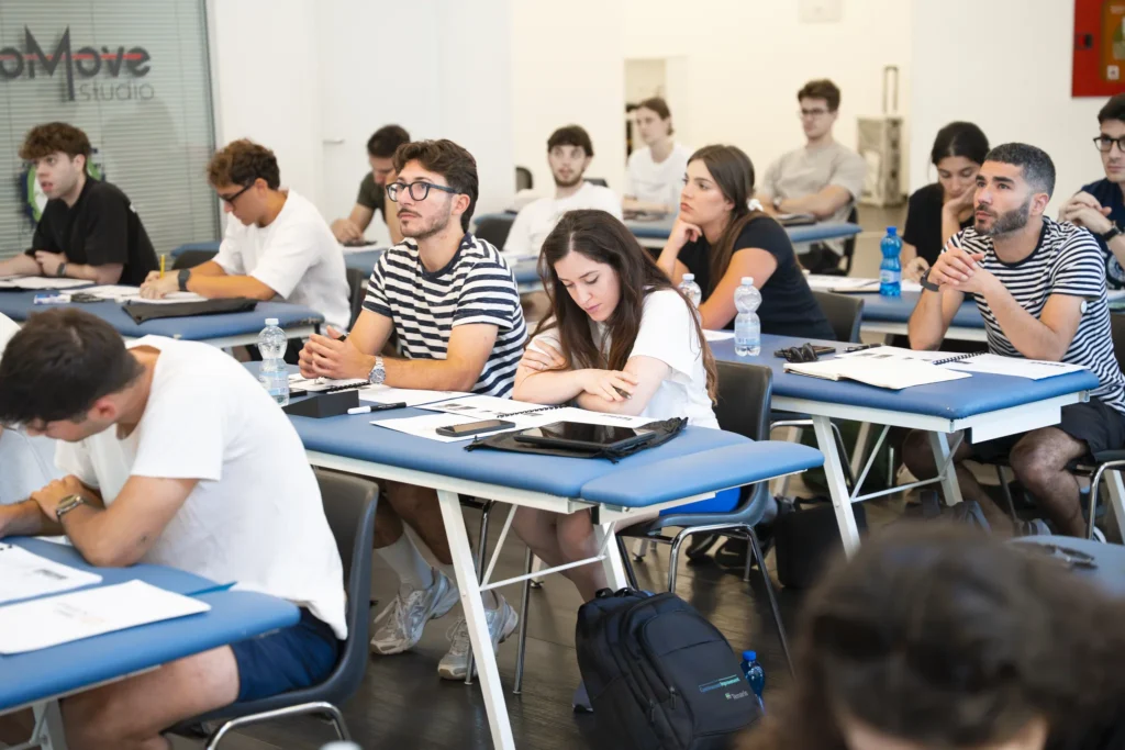 Corsisti durante un corso FisioScience in aula