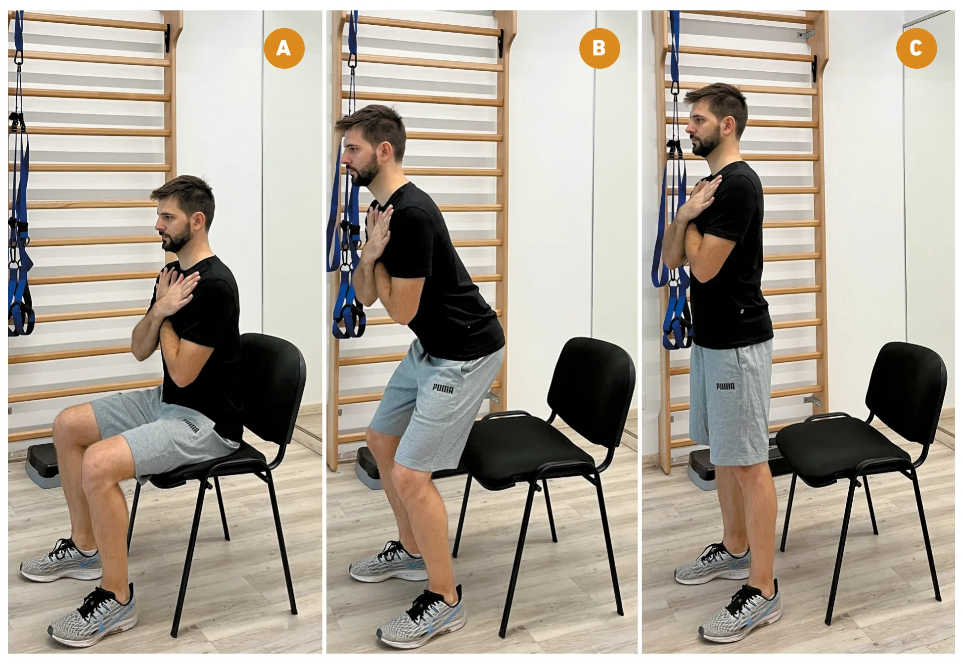 Esercizio sit-to-stand