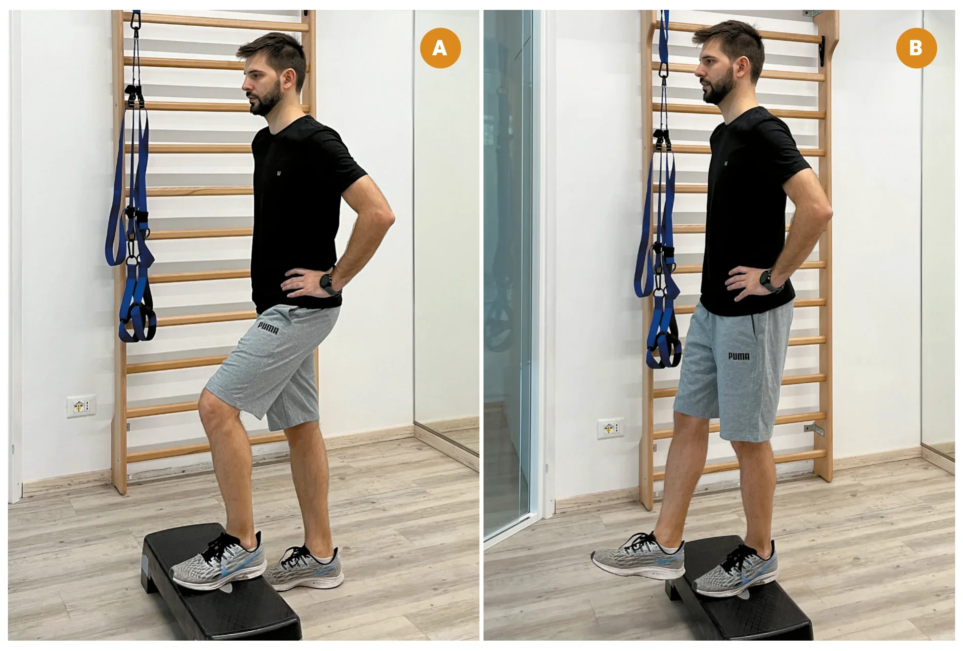 Esercizio step-up su gradino